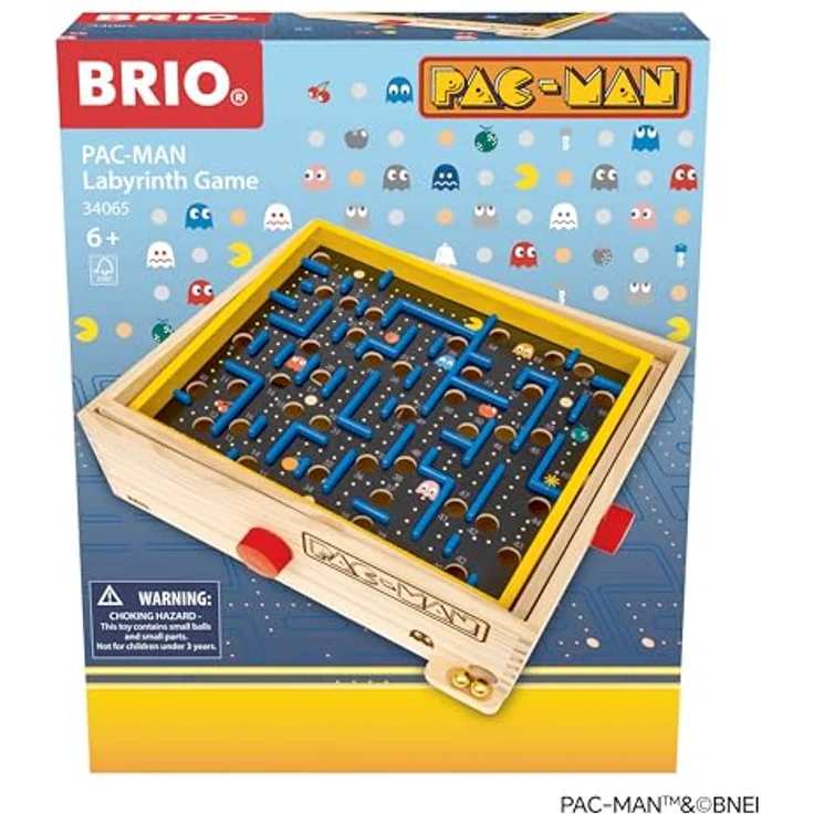 Brio PAC-MAN Labyrinth, Brettspiel mit retro-inspiriertem Maze und zahlreichen Hindernissen – Bild 2