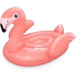Bestway Schwimmtier Flamingo, 128 x 110 x 87 cm, mit Color Shield-Beschichtung, robusten Haltegriffen und Sicherheitsventilen, für 1 Person, strapazierfähiges PVC, ab 3 Jahren