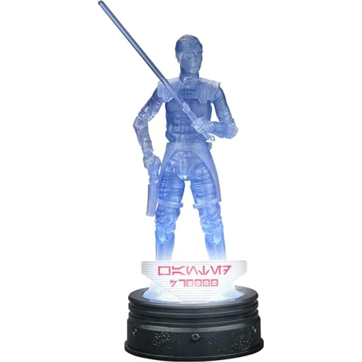 Star Wars The Black Series Holocomm Collection Ezra Bridger, Action-Sammelfigur mit leuchtendem Sockel, 15 cm, mit Lichtschwert und Blaster – Bild 1