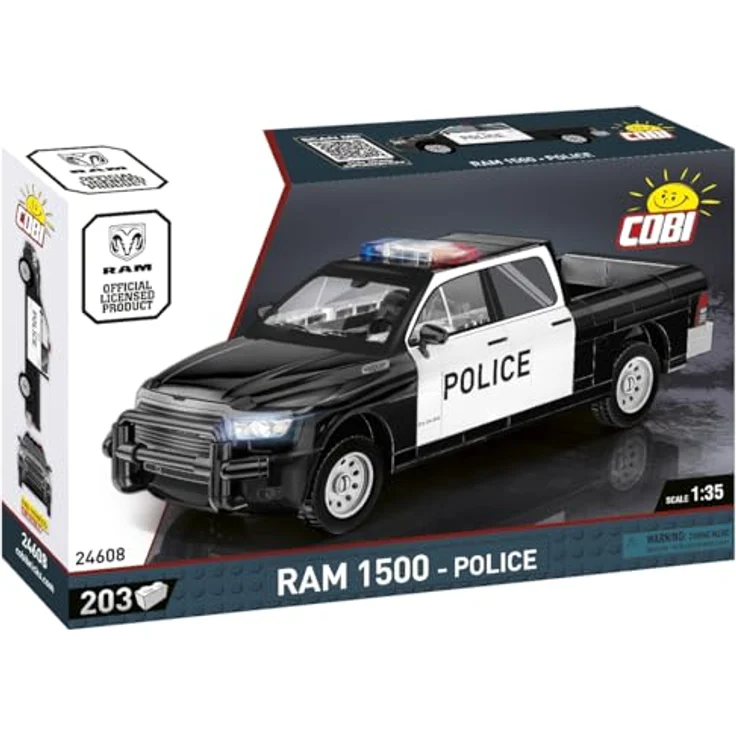 COBI RAM 1500 Police, Modellfahrzeug, Bausteine made in EU – Bild 5