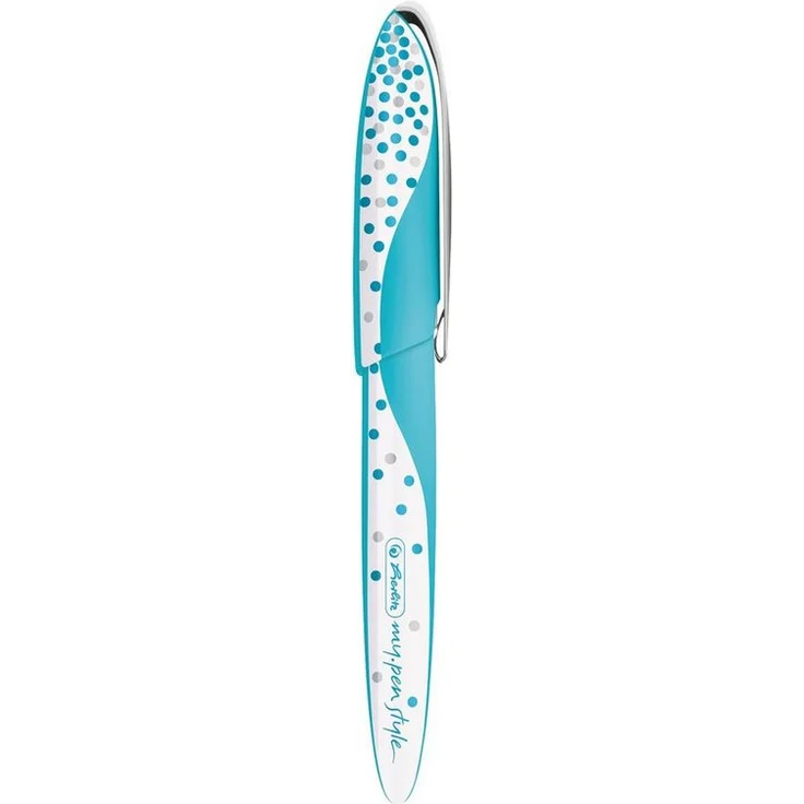 Herlitz Füllhalter "my.pen" Frozen Glam, Patronenfüllhalter für Links- und Rechtshänder, ergonomische Griffzone – Bild 1