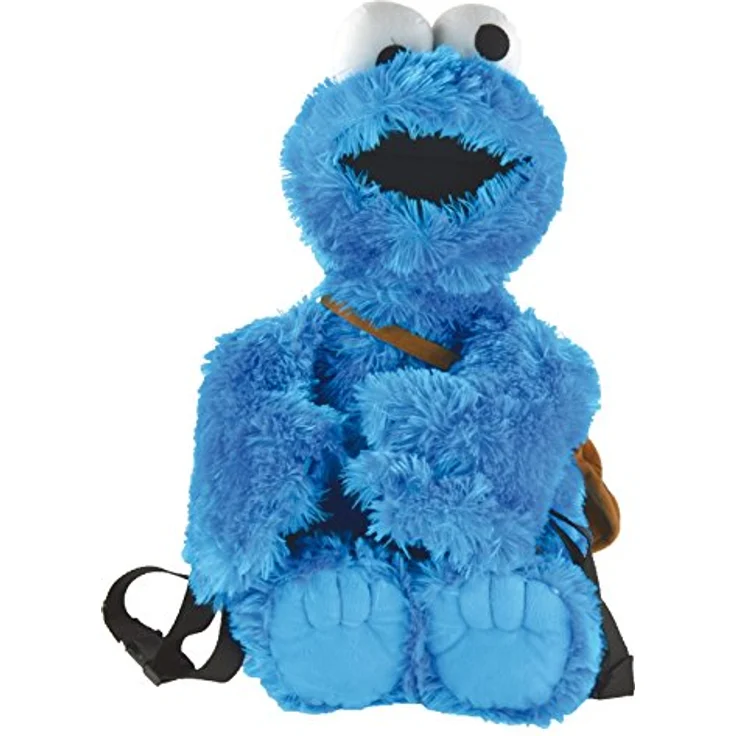 Sesame Street Krümelmonster 3D Rucksack - ca. 60cm, Blau, Original Lizenzartikel – Bild 2