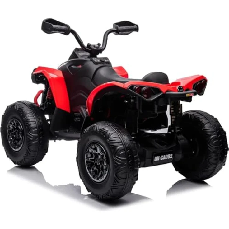 FINOOS Kinder-Elektroquad 24V, Can-am Renegade Kinder-Elektroauto 24V, LED-Leuchten, 4 x 200W-Motoren, 24V 7Ah Batterie, weiche Eva-Räder (Rot) – Bild 5