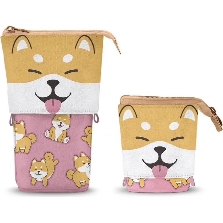 Karactermania Federmäppchen Oh My Pop! Cute Shiba Pink mit niedlichem Design aus Film/Serie