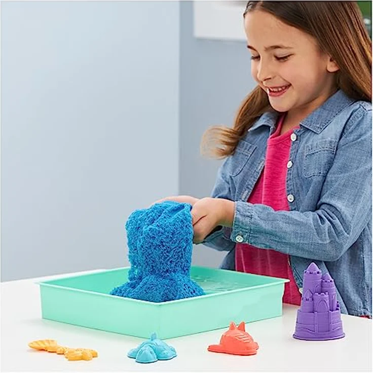 Spin Master Kinetic Sand Box, Bastelsand in verschiedenen Farben erhältlich, 1 Stück – Bild 4