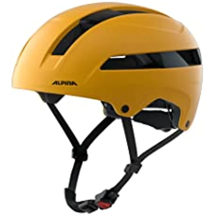 ALPINA SOHO - Extrem Robuster, Leichter & Individuell Anpassbarer Urban Fahrradhelm Für Erwachsene, burned-yellow matt, 51-56 cm – Bild 1