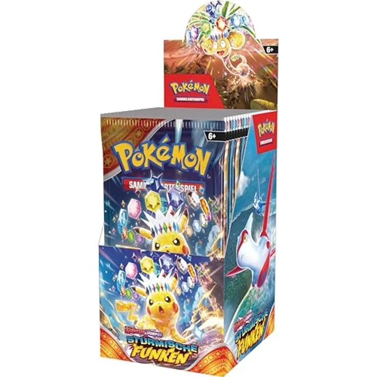 Pokémon Boosterpack-Display Karmesin & Purpur – Stürmische Funken (enthält 18 Boosterpacks) – Bild 3
