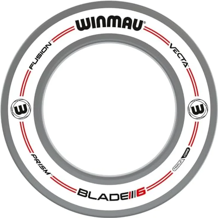 Winmau Catchring Pro-Line 4449, Auffangring für Dartspiele, weiß, Durchmesser 68 cm, Wand- und Bodenschutz