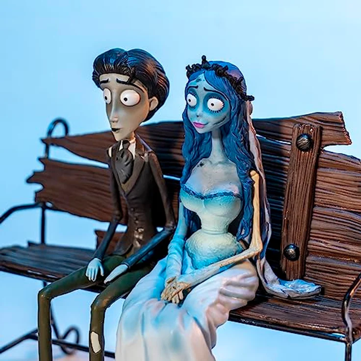 SD TOYS Corpse Bride Set Braut Cadaver, Victor Van Dort und Emily, Figur, Maßstab 1/10, Mehrfarbig (SDTWRN89688) - Detailgetreue Korallenfigur, ideal für Sammler und Fans des Tim Burton-Universums, Jubiläumsedition – Bild 4