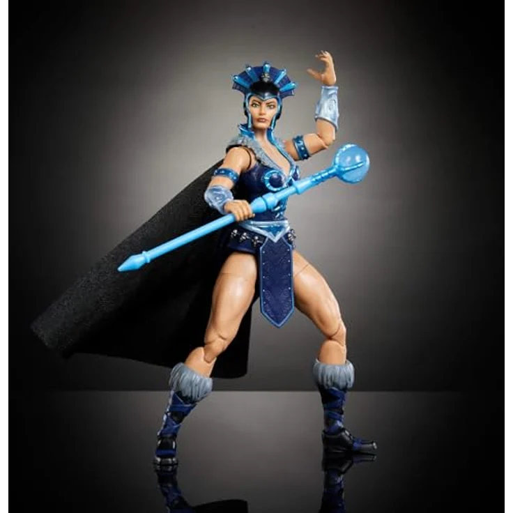 Masters of the Universe Masterverse Actionfigur New Eternia Evil-Lyn, ca. 18 cm, 30 Bewegungspunkte, abnehmbarer Umhang, Stab mit Kristallkugel, JBP77 – Bild 4