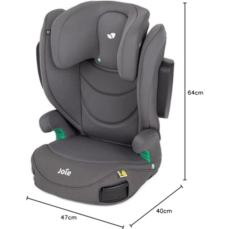 joie i-Trillo FX i-Size, Kindersitz für 3,5 bis 12 Jahre (100-150 cm) mit ISOFIX und Getränkehalter, Thunder – Bild 9