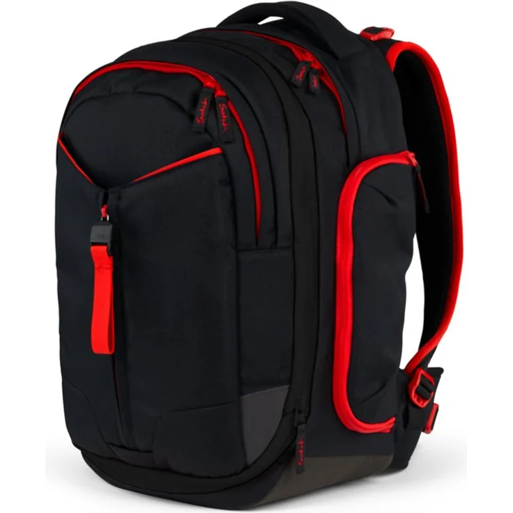 Satch Schulrucksack Match 2 - Schultasche, Rucksack für die Schule, Schulranzen - Ergonomisch anpassbar, reflektierende Elemente, Laptop-Fach, wasserabweisend (schwarz) – Bild 1
