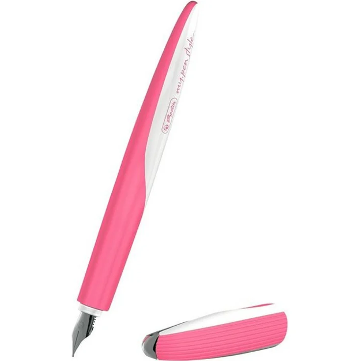 Herlitz Füllhalter "my.pen" Patronenfüllhalter / Indonesia Pink / für Links- und Rechtshänder geeignet – Bild 1