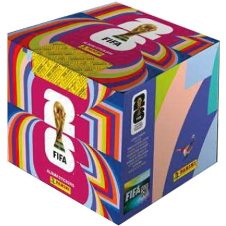 Panini FIFA World Cup 2026 Sticker, 1 Display mit 100 Tüten, 7 Sticker pro Tüte, für Fußballfans und Sammler