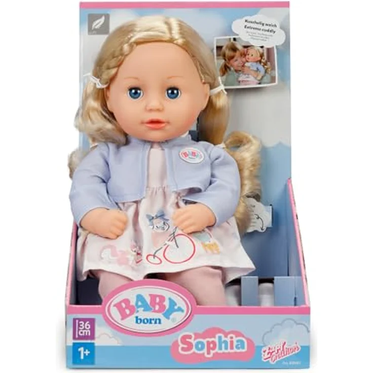 Baby Born Babypuppe Sophia Rose, 36 cm, mit langen Haaren für kreative Frisuren und Schlafaugen – Bild 11