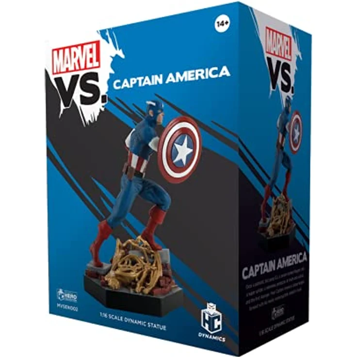 Hero Collector EAGLEMOSS MVSEN002 Captain America Schlacht Pose Figur, Maßstab 1:18, bunt, offiziell lizenziert – Bild 3