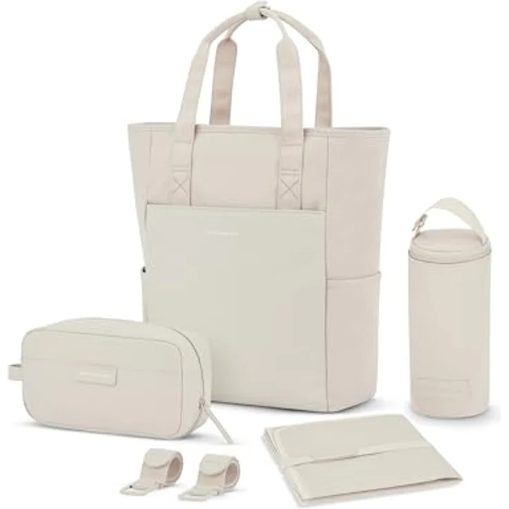 Kapten & Son Lindby Wickelrucksack, 41 cm, beige, aus 100% PET mit praktischem Design und kompakter Größe (35 cm x 14 cm). – Bild 1