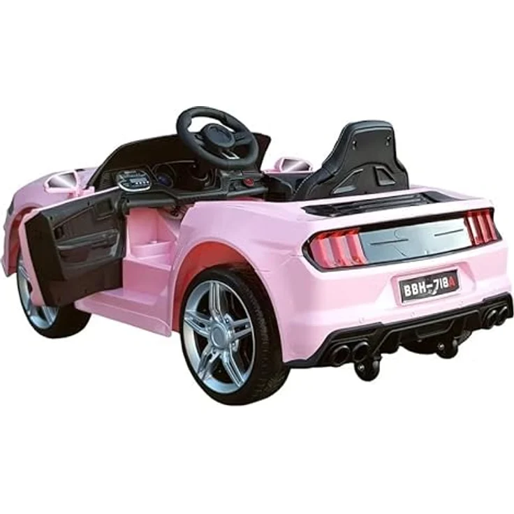 BSD Elektro Kinderauto Elektroauto Fernbedienung - Mustang BH-718A - Rosa, Hochleistungsakku, einfache Montage – Bild 3