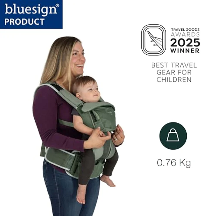 Osprey Poco Soft, Babytrage für Outdoor mit 3 Tragepositionen, atmungsaktivem Mesh und UV-Schutz – Bild 2