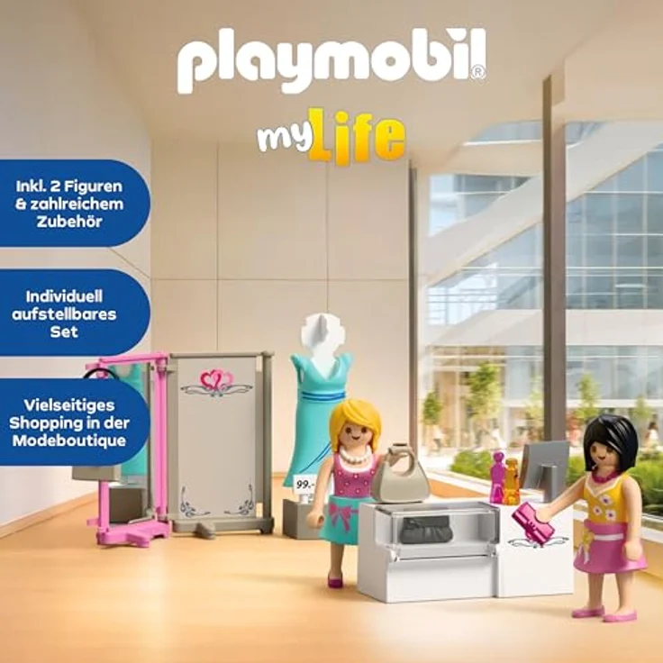 PLAYMOBIL Modeboutique 72081, Spielset für Kinder ab 3 Jahren mit beweglichen Figuren und Zubehör – Bild 3