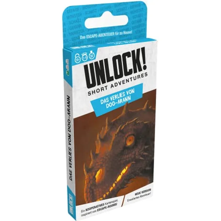 Space Cowboys Unlock! Short Adventures – Das Verlies von DOO-Arann, Brettspiel, Kooperatives Rätselspiel, 1-6 Spieler, Ab 10+ Jahren, 30 Minuten Spielzeit, Deutsch
