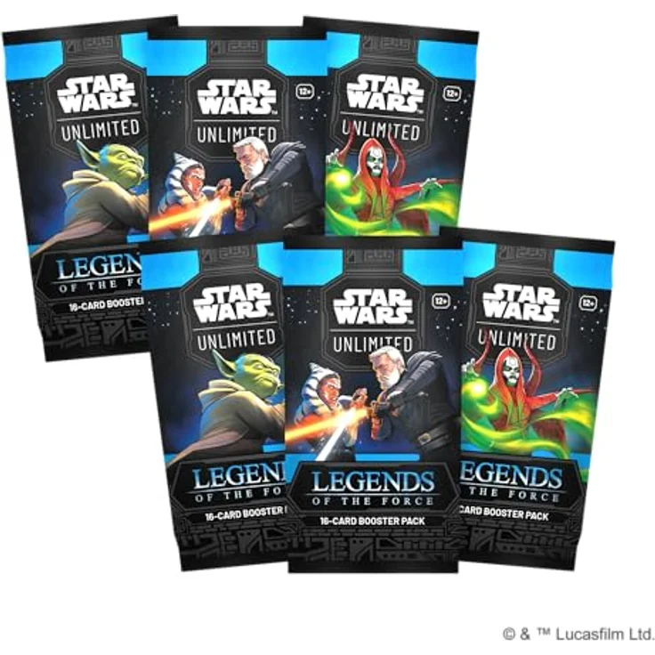Asmodee FFG - Star Wars: Unlimited Trading Card Game - Legends of The Force - Pre Release Box mit 6 Booster Packs, exklusive Promo-Karten, für 2+ Spieler, Englisch, Alter 12+ – Bild 3