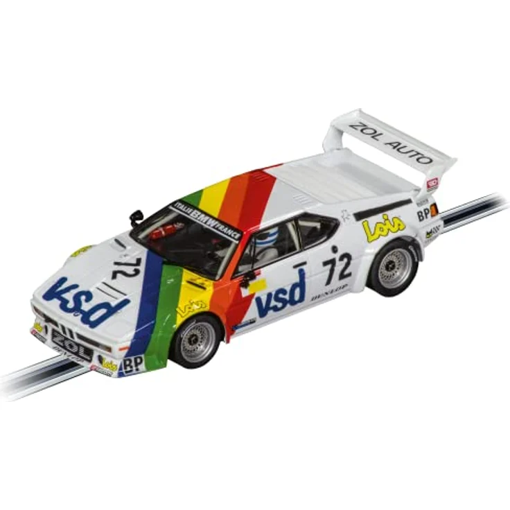 Carrera DIGITAL 132 BMW M1 Procar Rennauto, Maßstab 1:32, mit Front- Rück- & Bremslicht, BMW Zol'Auto No.72 24h 1981 Nachbildung, Sammlerstück in authentischem Design – Bild 1