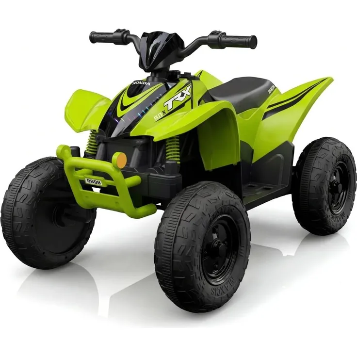 Vrooomy Honda TRX90X Elektro Kinderquad 12V, für 3-6 Jahre, grüner Li-Ionen-Akku, 90 Min. Fahrzeit, Bluetooth MP3-Player, Stoßdämpfer, 30 kg Belastung