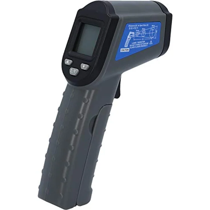 Brilliant Tools Infrarot-Thermometer BT521030, Temperaturbereich -50° bis 500°C, berührungslos mit Laser, inkl. 2 x AAA Batterien – Bild 4