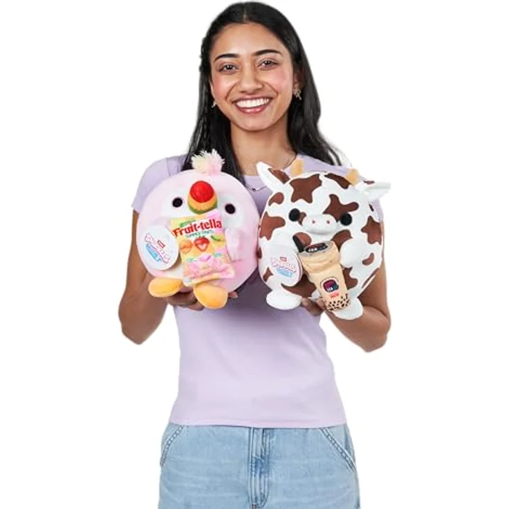 ZURU Snackles Serie 2 20 cm Snackle (Bonnie), kuschelig-weiches Plüschspielzeug mit lizenziertem Snackmarken-Accessoire – Bild 4