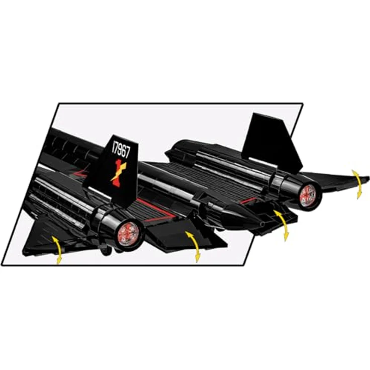 COBI Lockheed SR-71 Blackbird, US Militär Flugzeug, 1:48, 1374 Teile Bausatz, authentische Nachbildung mit präzisen Details – Bild 5