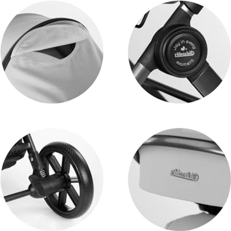Chipolino Kombikinderwagen Pearl 2 in 1, umbaubar mit Rucksack und Fußsack, leichte Federung, grün – Bild 5