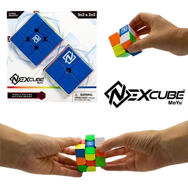 GOLIATH Speedcube Puzzle Nexcube Combo, Geschicklichkeitsspiel mit 3x3 und 2x2 Würfeln, einstellbare Empfindlichkeit – Bild 5