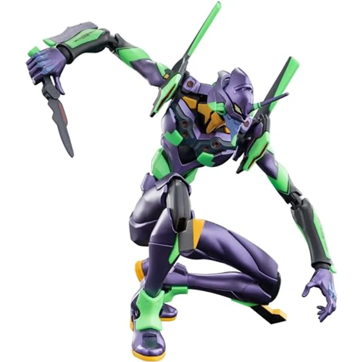 Blokees Evangelion Test Type-01 Action Edition, detailreiche Sammelfigur mit authentischem Entry Plug-Mechanismus und dynamischem Doppelgelenk-System, Mehrfarbig aus Acrylnitril-Butadien-Styrol (ABS) – Bild 5