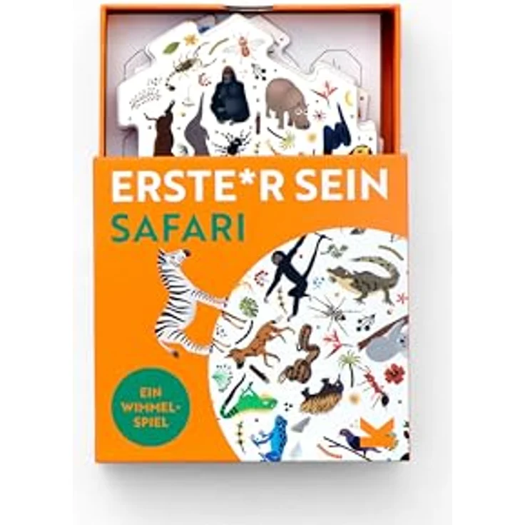 Laurence King Erste*r Sein! Safari, Wimmel-Suchspiel für die ganze Familie im Pocketformat mit 100+ Tieren – Bild 2