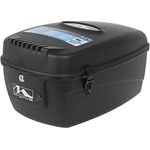 M-Wave Amsterdam Box L Gepäckträgerbox, Fahrrad Top Case, Helmkoffer Fahrrad, inkl. Befestigungsmaterial, abschließbar, inkl. 2 Schlüssel, Montage am Gepäckträger, 17 Liter, schwarz