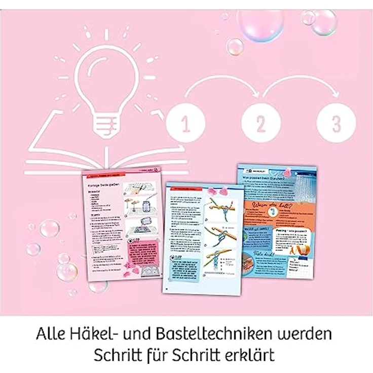 Kosmos 671600 Dusch-Accessoires, Experimentierkasten für Kinder ab 8 Jahren, Mini-Seifen mit Farbverlauf und Schwämme aus Dusch-Wolle, Amazon Exklusiv – Bild 5