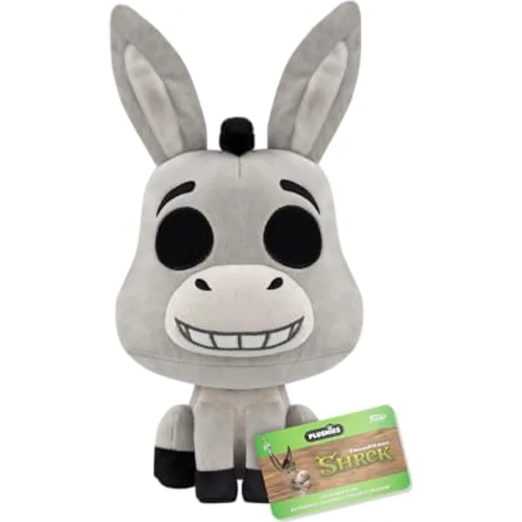 Funko Pop! Plush: Shrek – Donkey (7"), Offizielles Plüschtier für Kinder und Erwachsene, Ideales Geschenk für Shrek-Fans, Sammlerstück, 17,78 cm groß