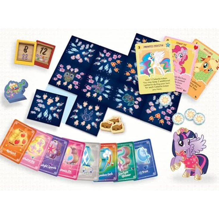 Renegade Mein kleines Pony Tile Placement Game Festival of Lanterns, Brettspiel für 1-4 Spieler, englische Version, ca. 30 Minuten Spielzeit – Bild 2