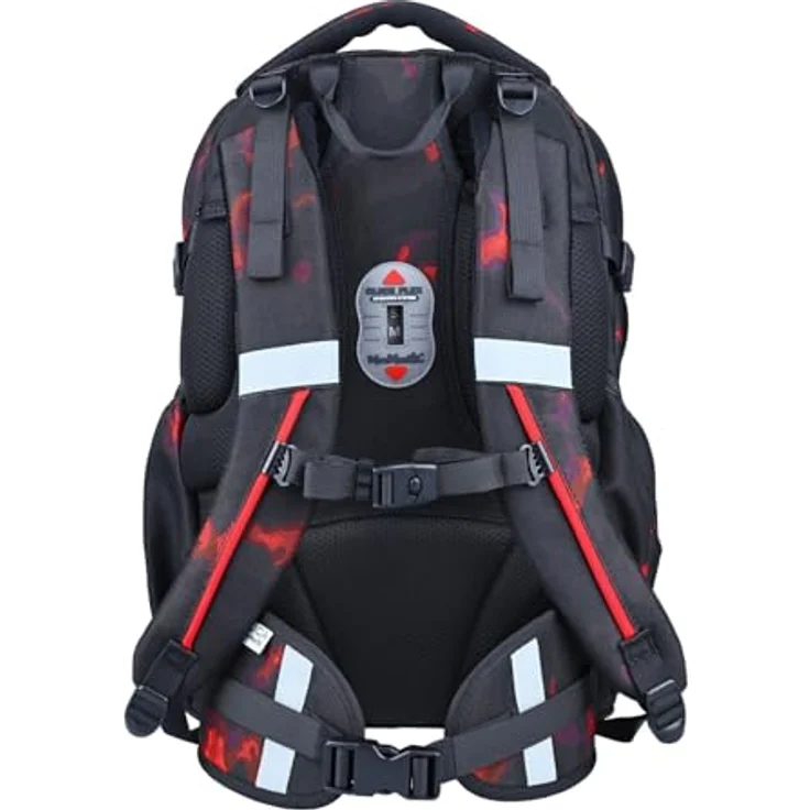 McNeill Schulranzen Luca 2.0, 2-tlg. Set aus Polyester, ergonomisches Rückensystem, 28 l Volumen, Farbe ashh – Bild 4