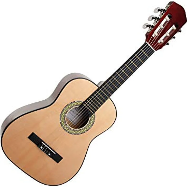 Classic Cantabile Acoustic Series AS-851 Konzertgitarre 1/4, Kindergitarre mit Nylon-Saiten, natur