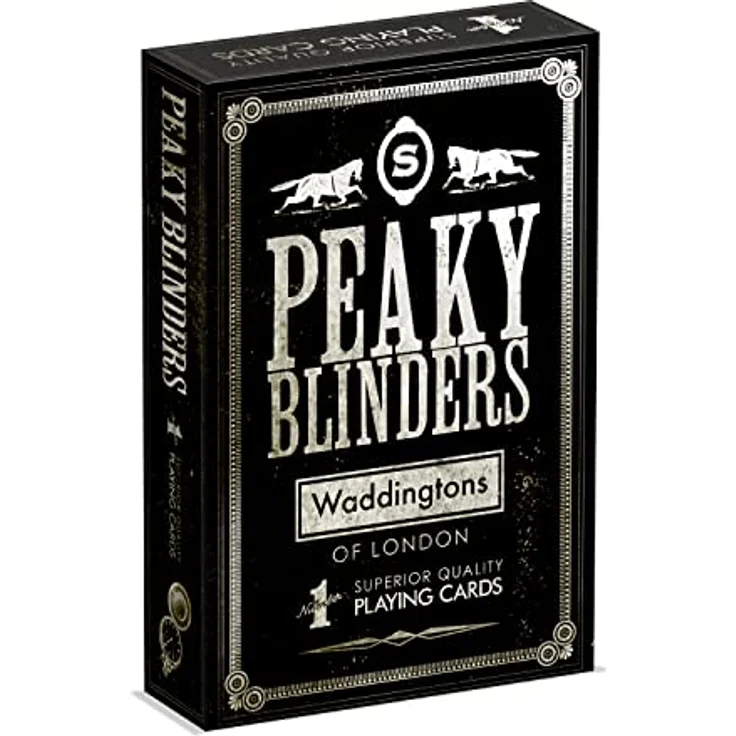 Winning Moves Waddingtons Peaky Blinders Spielkartenspiel, 52 hochwertige Spielkarten plus 2 Joker für Fans der Serie – Bild 1