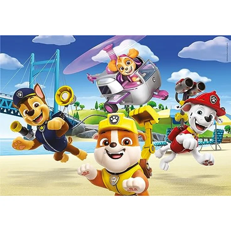 Clementoni Supercolor Puzzle - Paw Patrol, 2 Puzzle Mit 60 Teile Ab 4 Jahren, Buntes Kinderpuzzle Mit Besonderer Leuchtkraft & Farbintensität, Geschicklichkeitsspiel Für Kinder – Bild 4