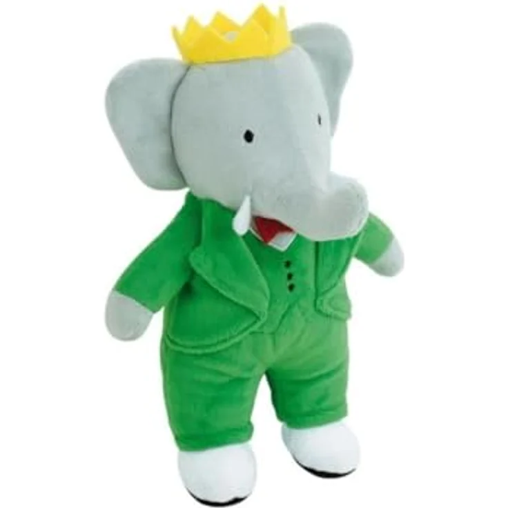 Jemini Babar Plüschtier Elefant, ca. 20 cm, aus weichem Polyester, grün, für Kinder ab Geburt, offizielles Lizenzprodukt – Bild 4