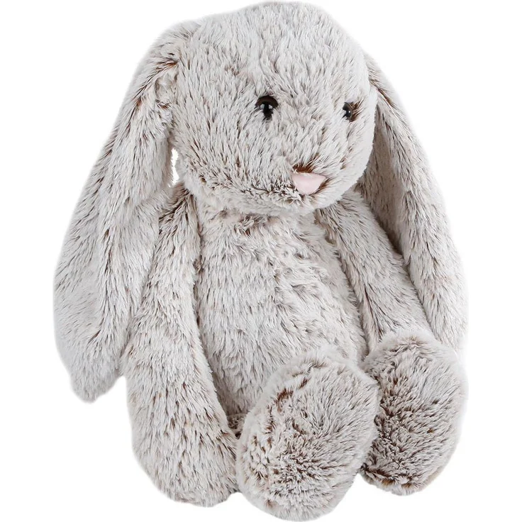 Van Manen's Kuscheltier Kaninchen XXL, flauschig mit Schlappohren, grau, ca. 60 cm