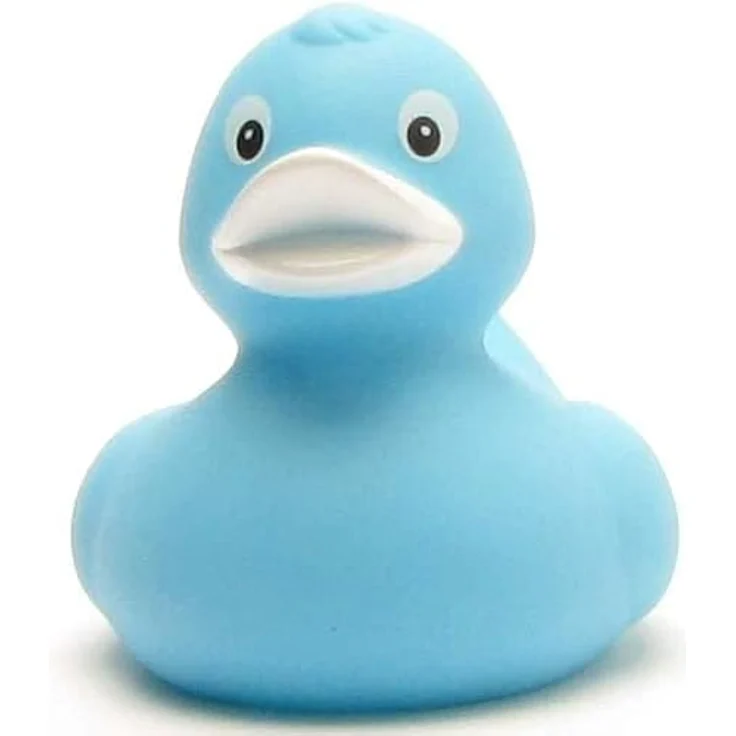 Duckshop Badeente - personalisierbar mit Wunschtext (max. 10 Zeichen), Farbe blau, Maße: 8 cm x 7 cm x 7,5 cm, Material: Vinyl – Bild 5