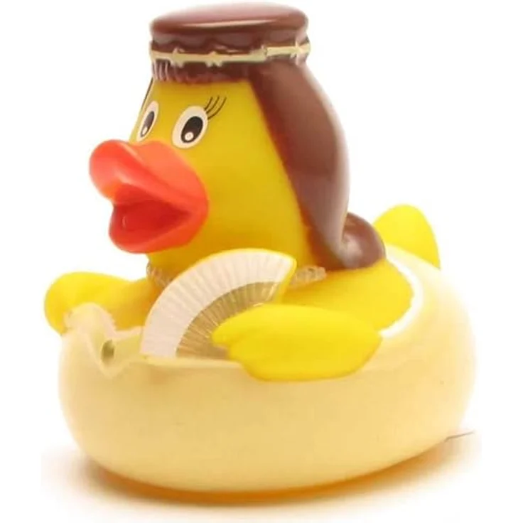 Duckshop Badeente Sissi, personalisierbar mit Wunschtext (max. 10 Zeichen), 8 cm Vinyl – Bild 3