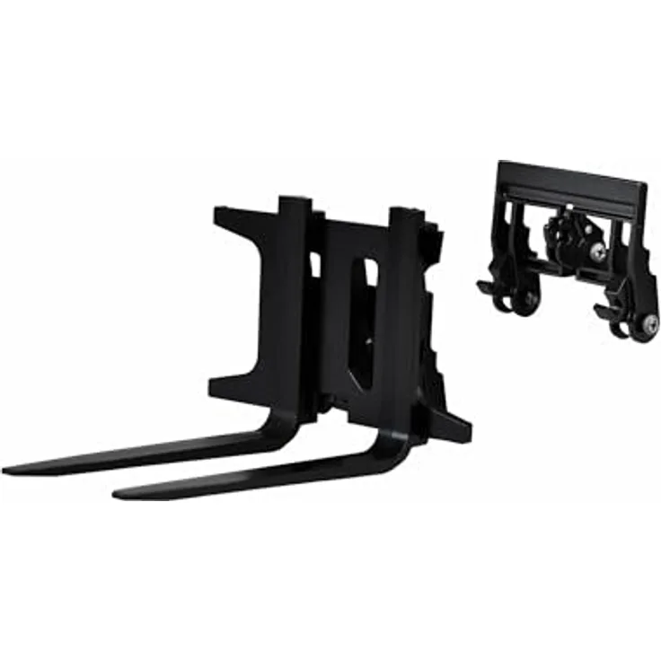 Amewi 28138 Schnellwechsler mit Gabel für Radlader-Modelle G48XE, Metall, Schwarz, inklusive Montagezubehör