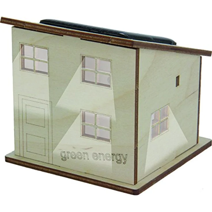 Sol Expert SOL-EXPERT 40212 Nullemissionen Solarhaus Bausatz, Holz, mit Solarmodul und bebilderter Anleitung – Bild 2