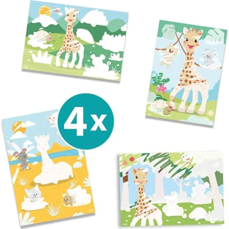 SES Creative My First - Sophie la girafe - Wasser-Malset mit 4 Bildern und sicherem Pinsel – Bild 6